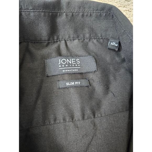 Jones New York Signature Slim Fit Buttoned Shirt Size M 15-15.5  32/33 corpcore - Picture 12 of 12